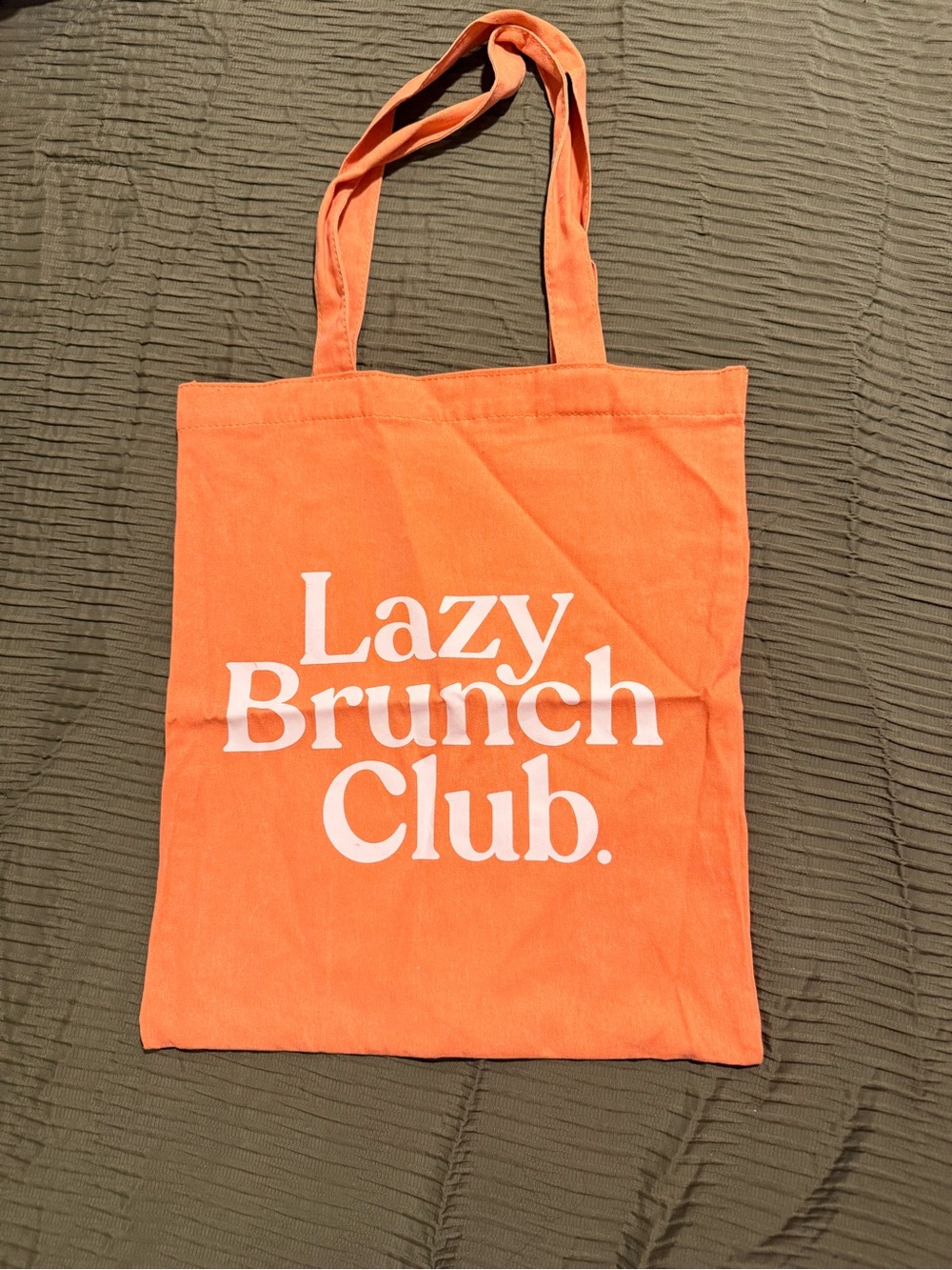 Lazy Brunch Club Orange Tote Bag